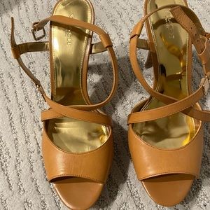COACH Leather High Heel Sandals